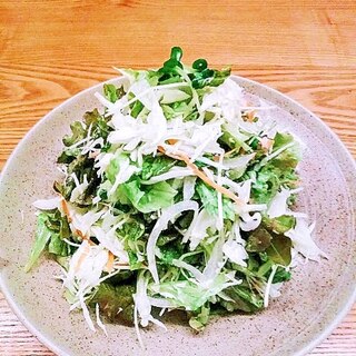 生野菜のゆずドレッシング和え